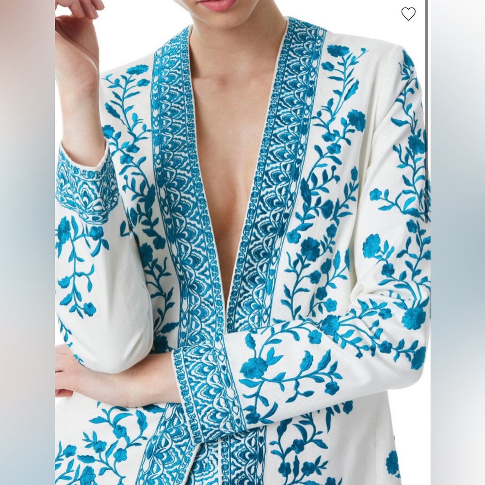 NWT Alice + Olivia Chriselle Embroidered Jacket - Picture 8 of 9